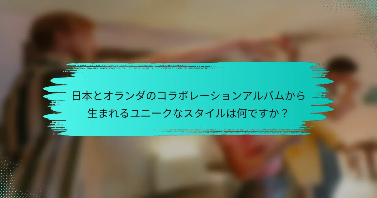 日本とオランダのコラボレーションアルバムから生まれるユニークなスタイルは何ですか？